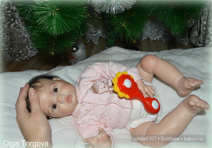 Наша Новогодняя сессия. Кукла реборн Камилла из молда Шанель (фото 8)