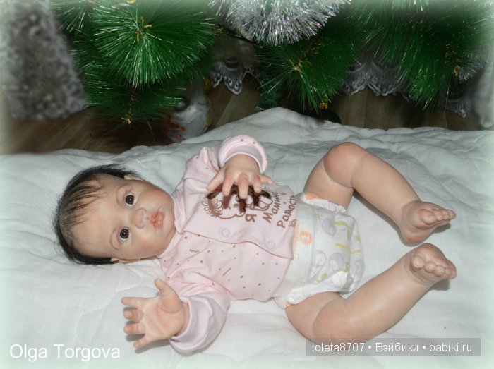 Наша Новогодняя сессия. Кукла реборн Камилла из молда Шанель (фото 9)