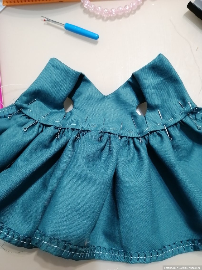 Шьём платье для куклы Паола Рейна 30-32см