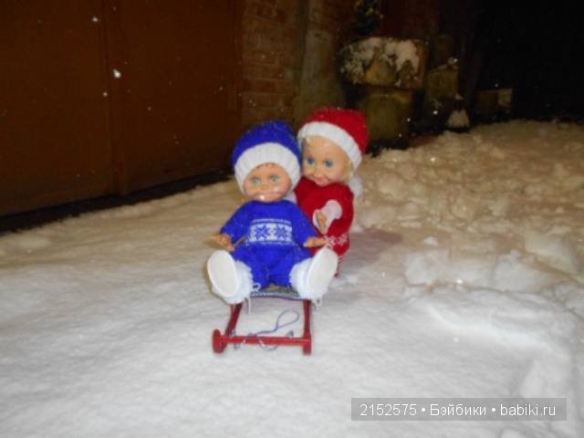 Первый снег. Куклы Galoob baby face (фото 5)