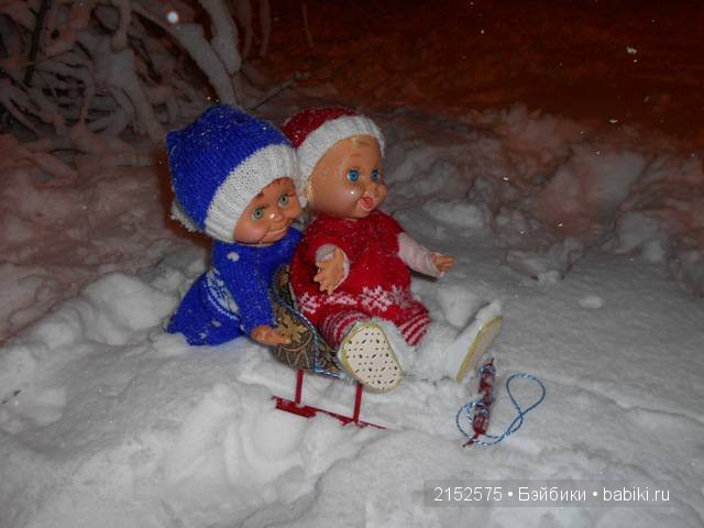Первый снег. Куклы Galoob baby face (фото 7)