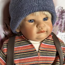 Пухлячок Эдер от Susi Eimer для Gotz со своей любимой свинкой