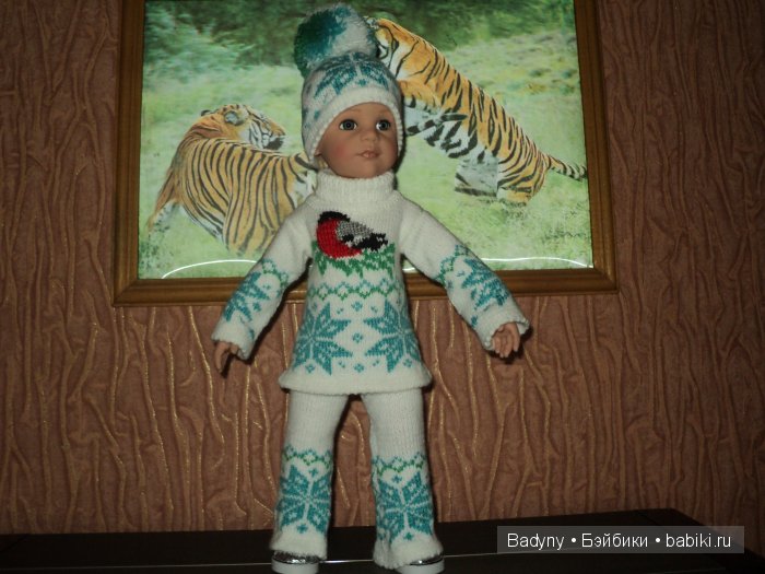 Костюм со снегирем — Одежда и обувь для кукол своими руками: фото (фото 2)