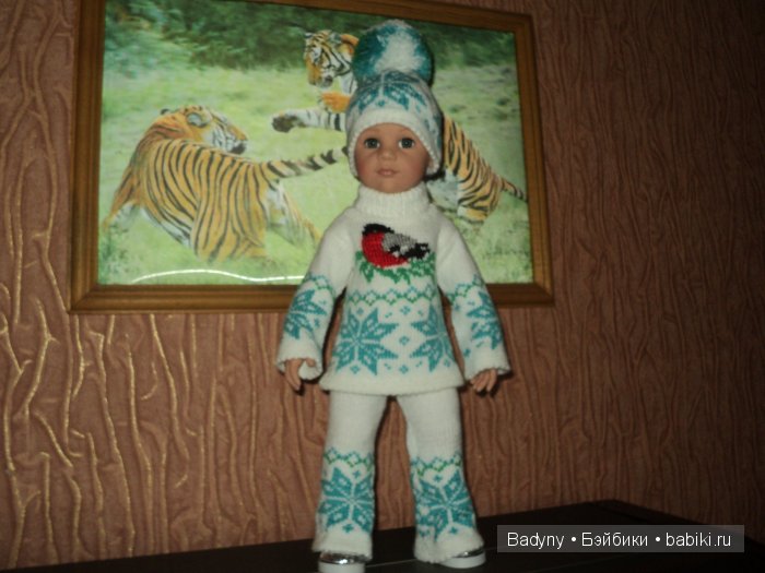 Костюм со снегирем — Одежда и обувь для кукол своими руками: фото