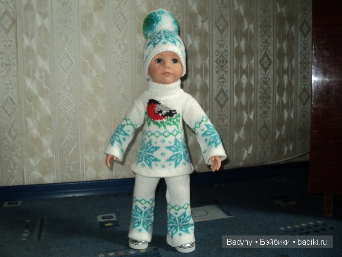 Костюм со снегирем — Одежда и обувь для кукол своими руками: фото (фото 3)