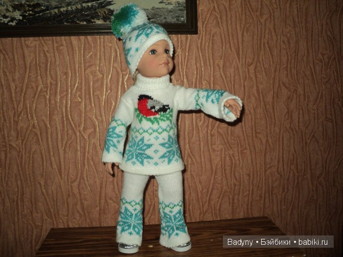 Костюм со снегирем — Одежда и обувь для кукол своими руками: фото (фото 5)