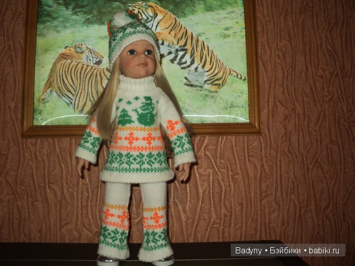 Костюм для куклы Готц - Снеговик