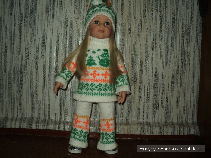 Костюм для куклы Готц - Снеговик (фото 5)