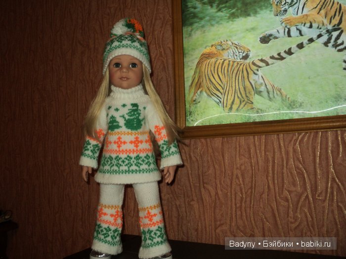 Костюм для куклы Готц - Снеговик (фото 2)