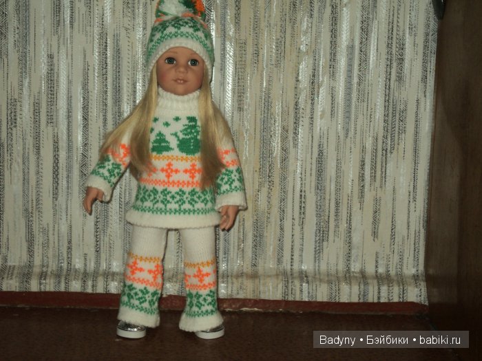 Костюм для куклы Готц - Снеговик (фото 4)