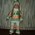 Костюм для куклы Готц - Снеговик