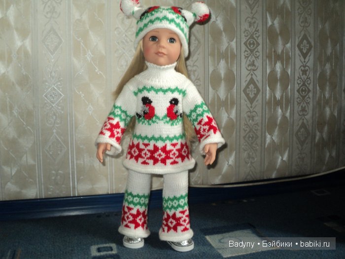 Костюм со снегирями — Одежда и обувь для кукол своими руками: фото (фото 2)