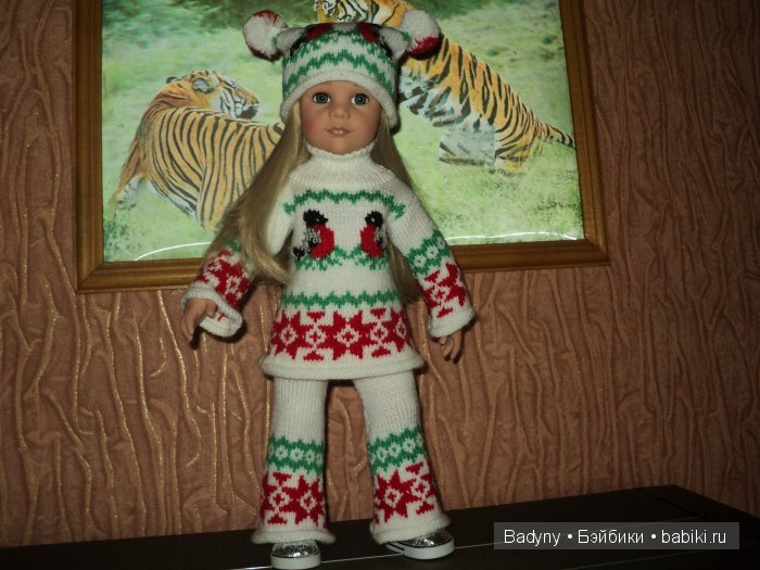 Костюм со снегирями — Одежда и обувь для кукол своими руками: фото (фото 4)