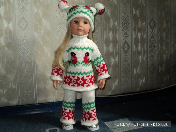 Костюм со снегирями — Одежда и обувь для кукол своими руками: фото
