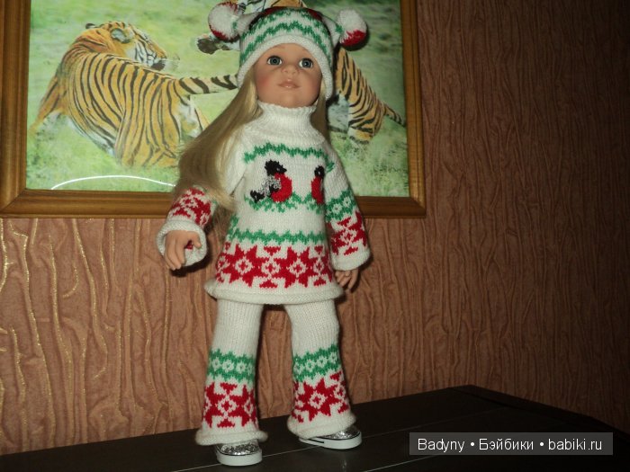 Костюм со снегирями — Одежда и обувь для кукол своими руками: фото (фото 5)
