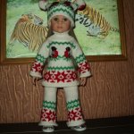 Костюм со снегирями