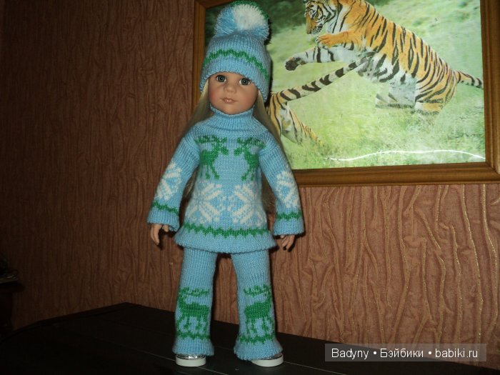 Костюм с лосями — Одежда и обувь для кукол своими руками: фото (фото 6)