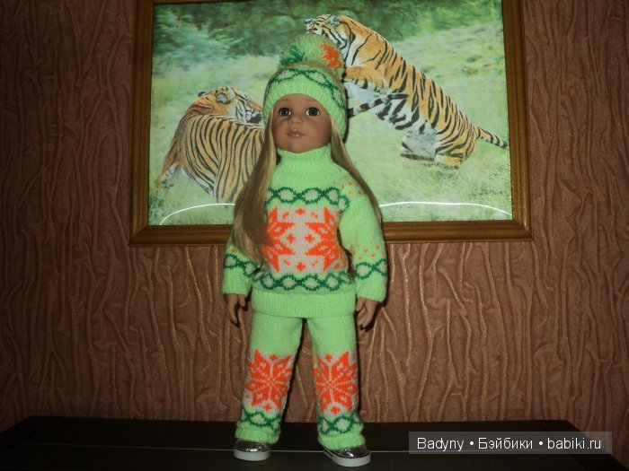 Лыжный костюм .Пора готовиться к зиме.Костюм связан на спицах (фото 6)