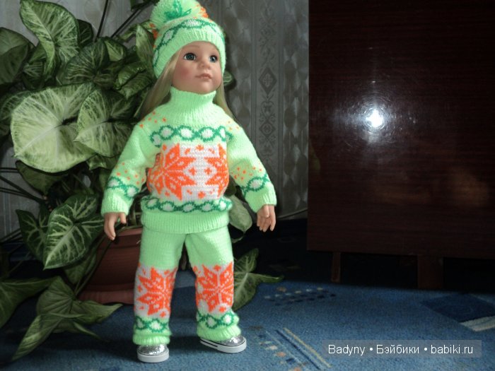 Лыжный костюм .Пора готовиться к зиме.Костюм связан на спицах (фото 9)