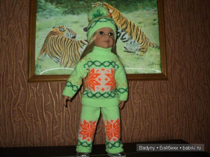 Лыжный костюм .Пора готовиться к зиме.Костюм связан на спицах (фото 4)