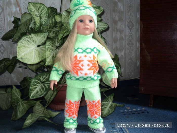 Лыжный костюм .Пора готовиться к зиме.Костюм связан на спицах (фото 10)