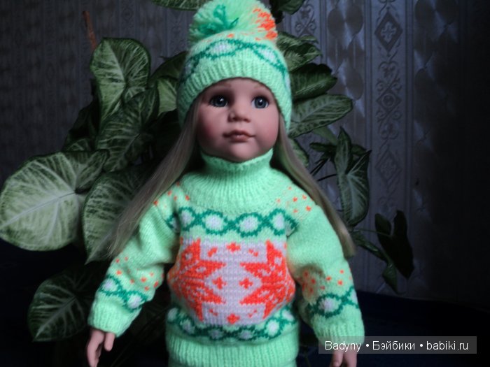 Лыжный костюм .Пора готовиться к зиме.Костюм связан на спицах