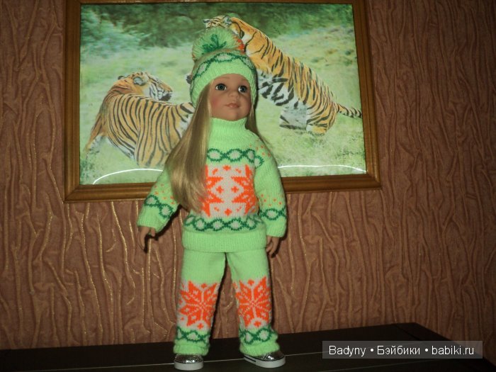 Лыжный костюм .Пора готовиться к зиме.Костюм связан на спицах (фото 5)