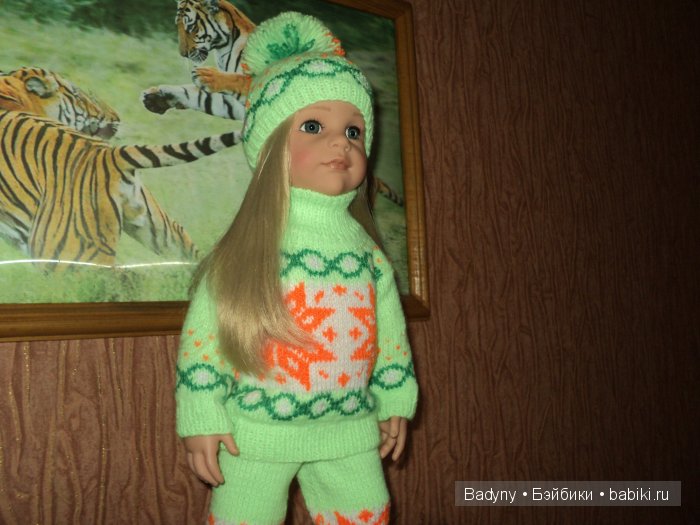 Лыжный костюм .Пора готовиться к зиме.Костюм связан на спицах (фото 7)