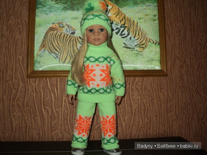 Лыжный костюм .Пора готовиться к зиме.Костюм связан на спицах (фото 3)