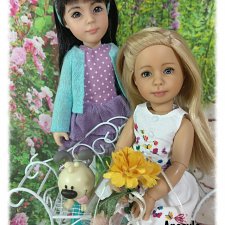 Вера и Луна в саду. Новый макияж для Крузелинг