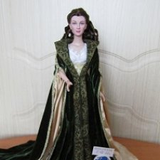 Scarlett Dressing Gown Tonner doll/кукла Тоннер Скарлетт в зеленом халате
