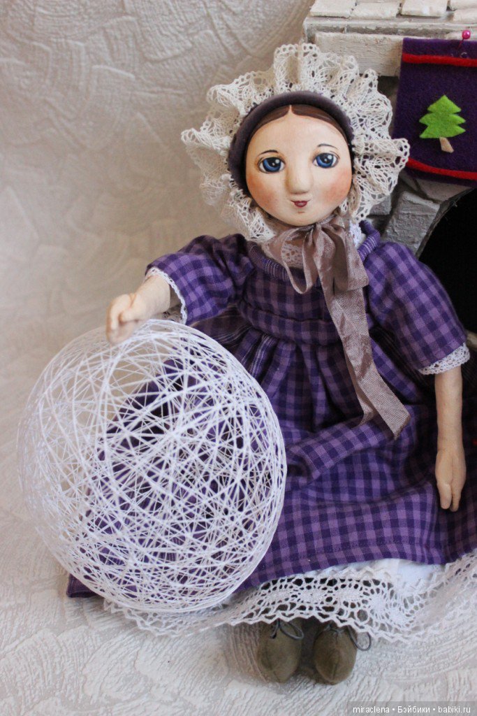 Новогодние радости — Авторские куклы в антикварном стиле: будуарные