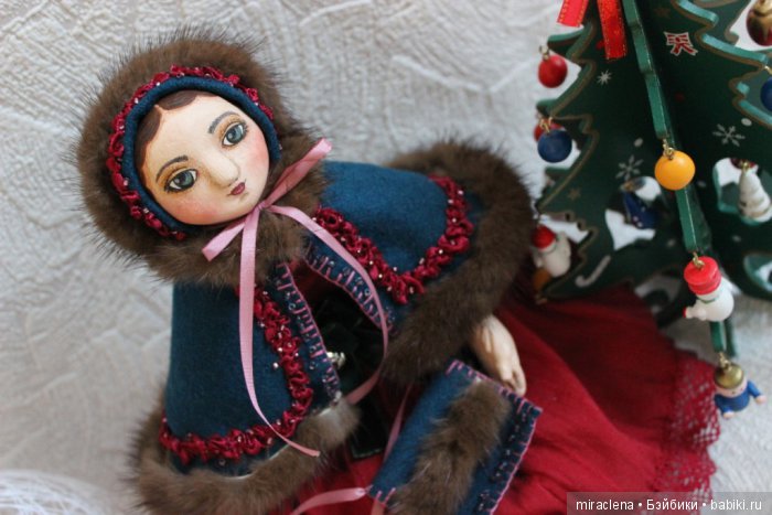 Новогодние радости — Авторские куклы в антикварном стиле: будуарные