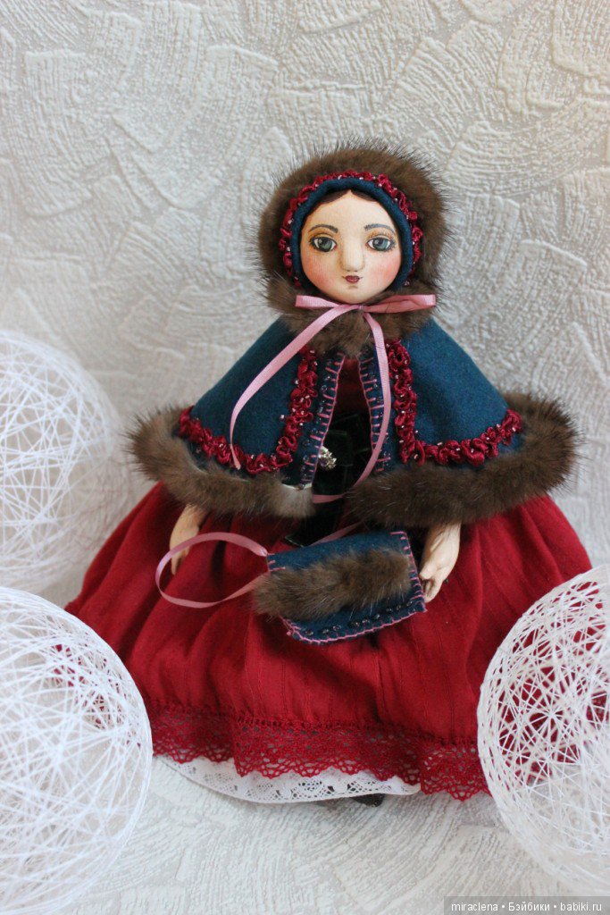Новогодние радости — Авторские куклы в антикварном стиле: будуарные