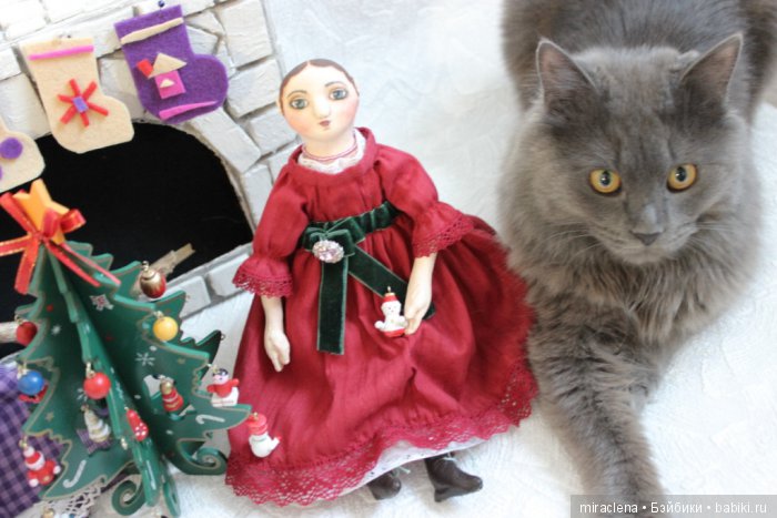 Новогодние радости — Авторские куклы в антикварном стиле: будуарные