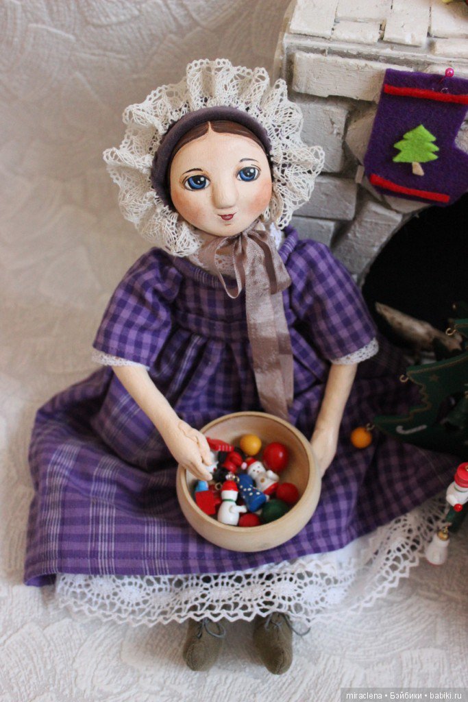 Новогодние радости — Авторские куклы в антикварном стиле: будуарные (фото 7)