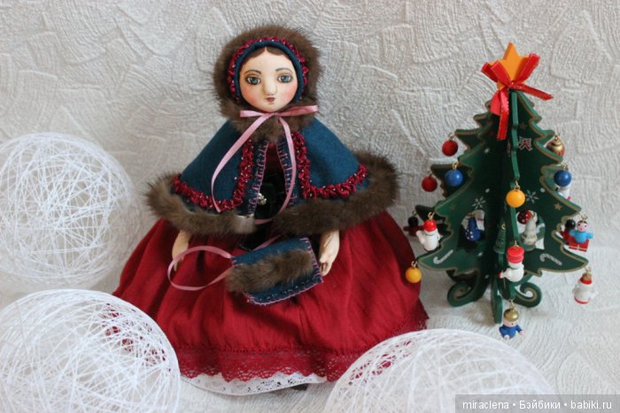 Новогодние радости — Авторские куклы в антикварном стиле: будуарные