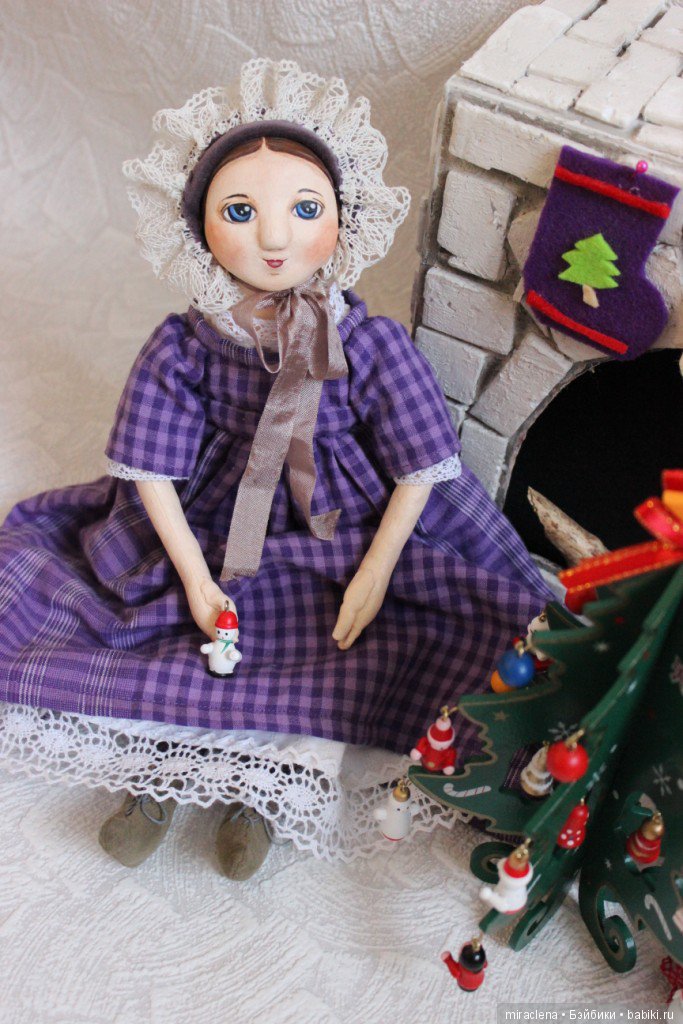 Новогодние радости — Авторские куклы в антикварном стиле: будуарные (фото 9)