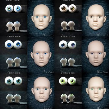 Каталог глаз для BJD/БЖД кукол 7/3мм и 6/3мм