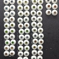 Глаза для БЖД кукол с размытой радужкой 8/2,5мм