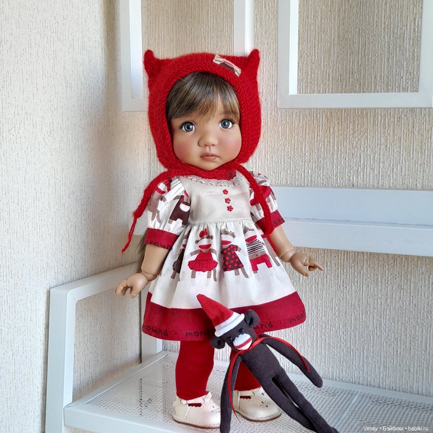 Обезьянка Sock Monkey — Авторские украшения и аксессуары для кукол: фото