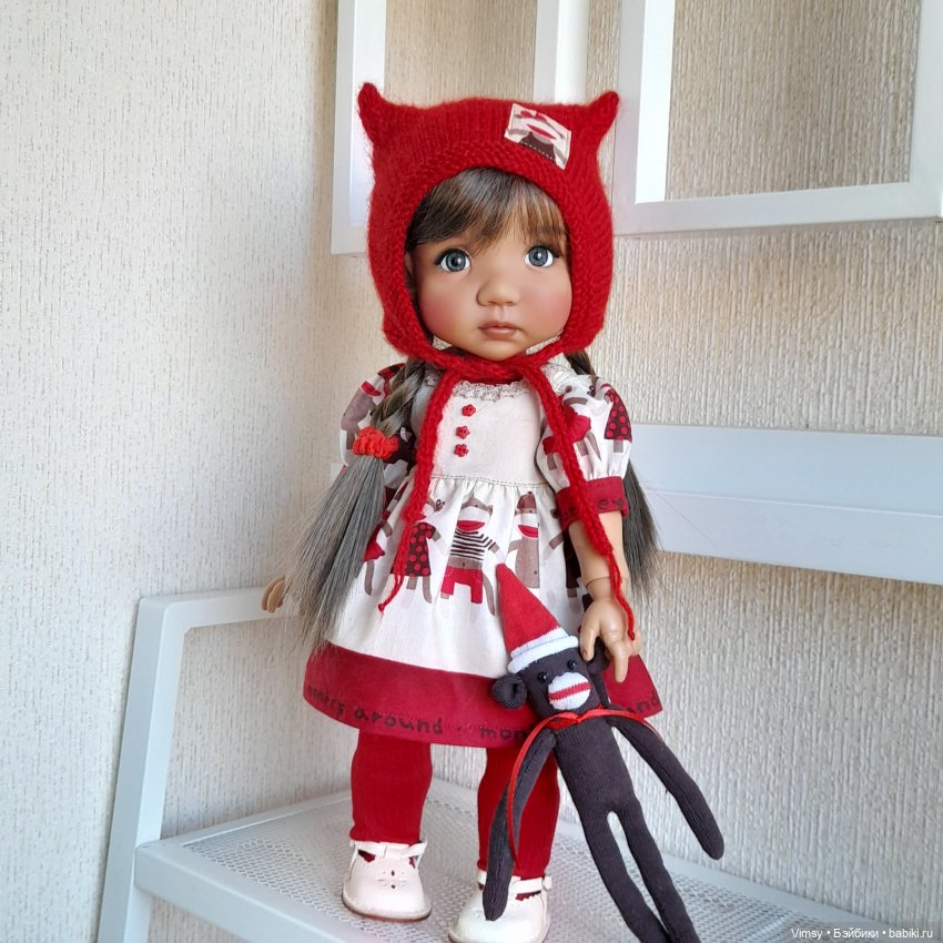 Обезьянка Sock Monkey — Авторские украшения и аксессуары для кукол: фото