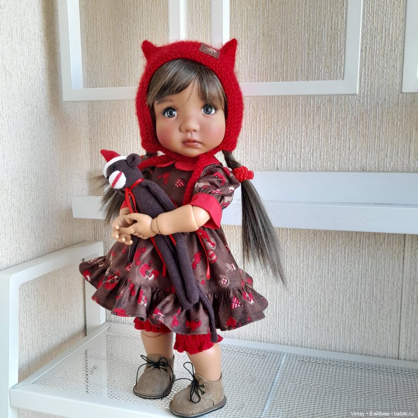 Обезьянка Sock Monkey — Авторские украшения и аксессуары для кукол: фото (фото 8)