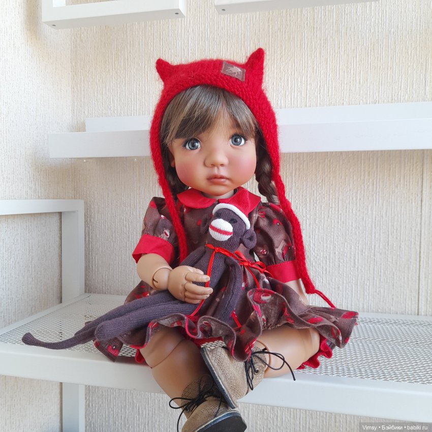 Обезьянка Sock Monkey — Авторские украшения и аксессуары для кукол: фото (фото 9)