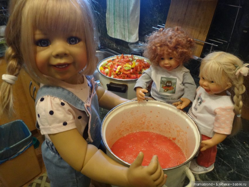 Как мы делали лечо или куклы на кухне