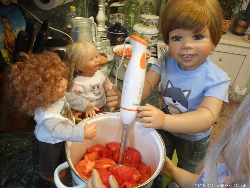 Как мы делали лечо или куклы на кухне