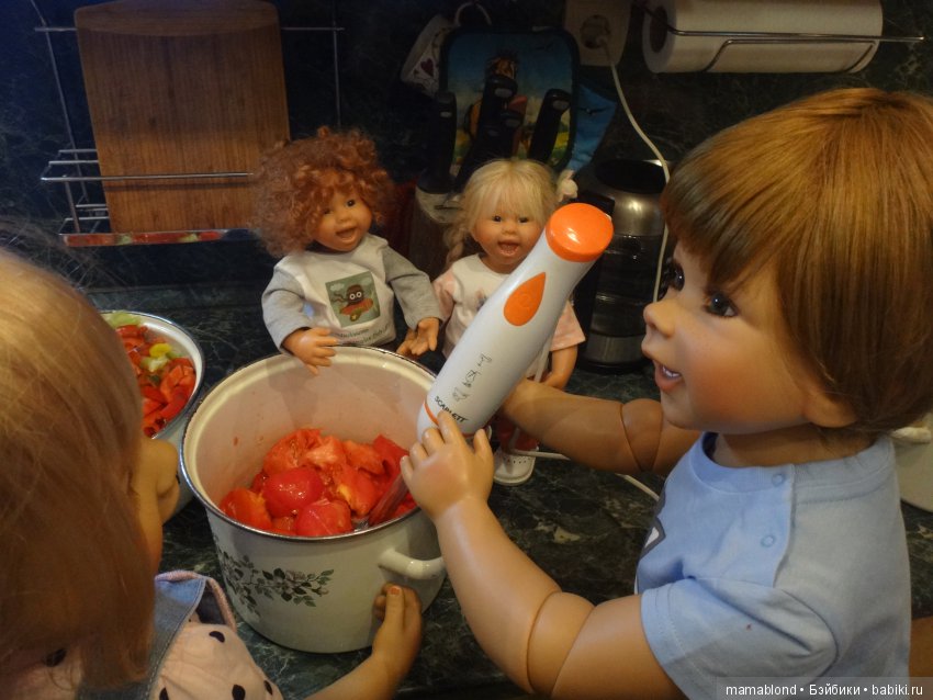 Как мы делали лечо или куклы на кухне