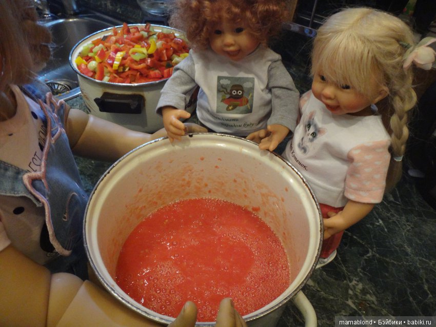 Как мы делали лечо или куклы на кухне