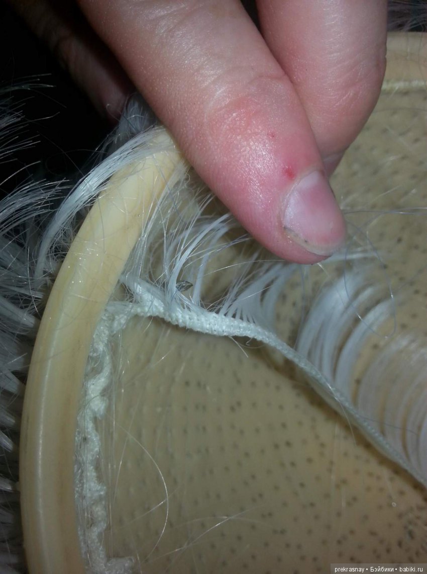 Прошивка волос кукле СССР (фото 2)