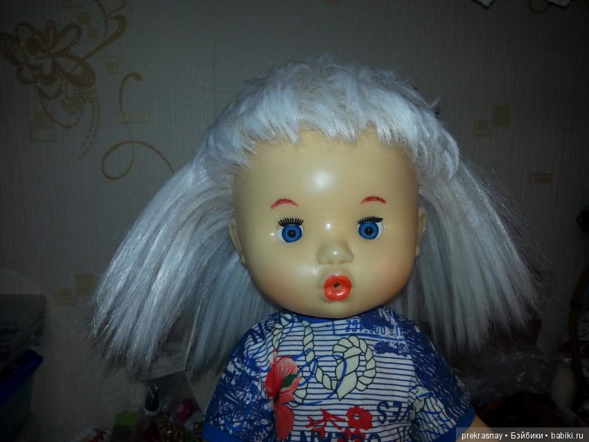 Прошивка волос кукле СССР (фото 10)